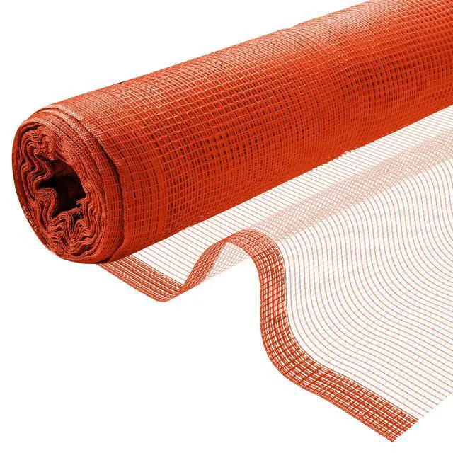 Alt view image 2 of 6 - Fire Retardant Debris Safety Netting (8.6' x 150' - Orange) - High Visibility Construction & Scaffolding & Railing & Elevator Netting for Enhanced Safety - Construction Fencing