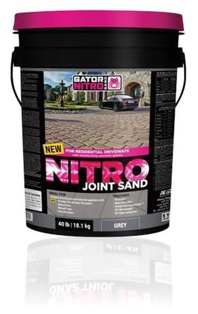 Main image of Nitro Joint Sand Ideal for Residential and Commercial Pedestrian Applications with Porcelain Tile System, Natural Stone, Wetcast Stone and Concrete Pavers (40 lb, Silver, 1)
