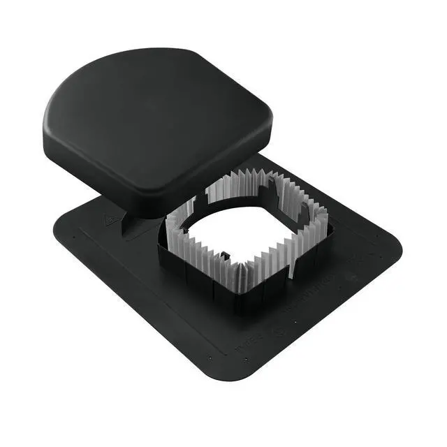 Alt view image 4 of 4 - Lower Roof Intake Vent, 50 sq. in. (Black) Package of 6