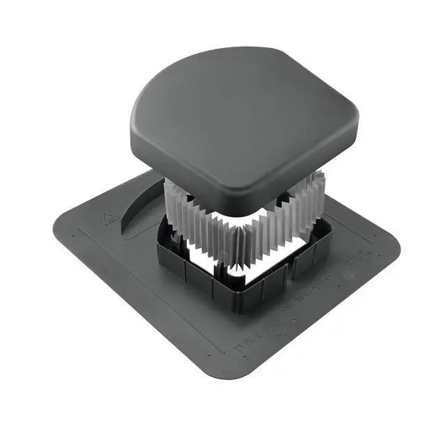 Alt view image 3 of 4 - Lower Roof Intake Vent, 50 sq. in. (Gray) Package of 6