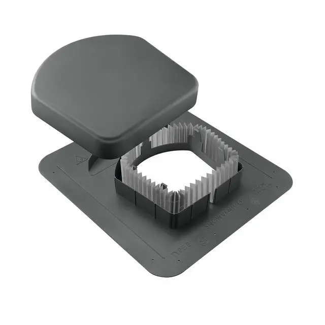 Alt view image 4 of 4 - Lower Roof Intake Vent, 50 sq. in. (Gray) Package of 6