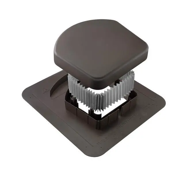Alt view image 3 of 4 - Lower Roof Intake Vent, 50 sq. in. (Brown) Package of 6