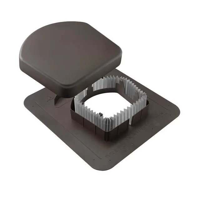 Alt view image 4 of 4 - Lower Roof Intake Vent, 50 sq. in. (Brown) Package of 6