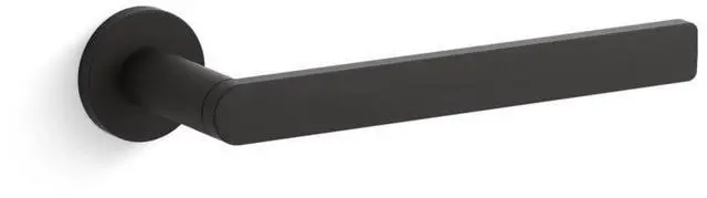 Main image of K-73145-BL Composed Towel Arm, Matte Black