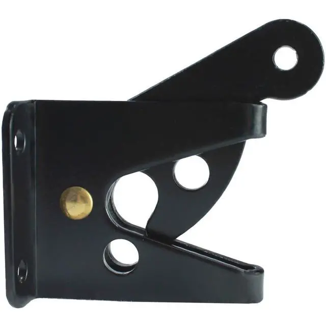 Alt view image 3 of 6 - Single Sided Wood Fence Gate Latch - Black - Marine Grade Powder Coated for Long Lasting Looks and Rust Resistance - CASE Qty 50