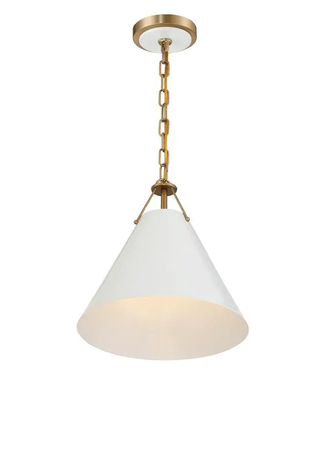 Alt view image 4 of 6 - Xavier 12'' Vibrant Gold Pendant
