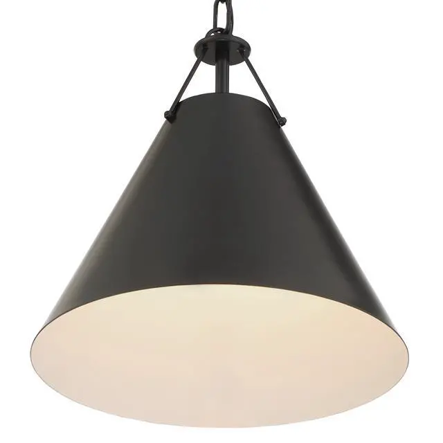 Alt view image 4 of 6 - Xavier 12'' Matte Black Pendant