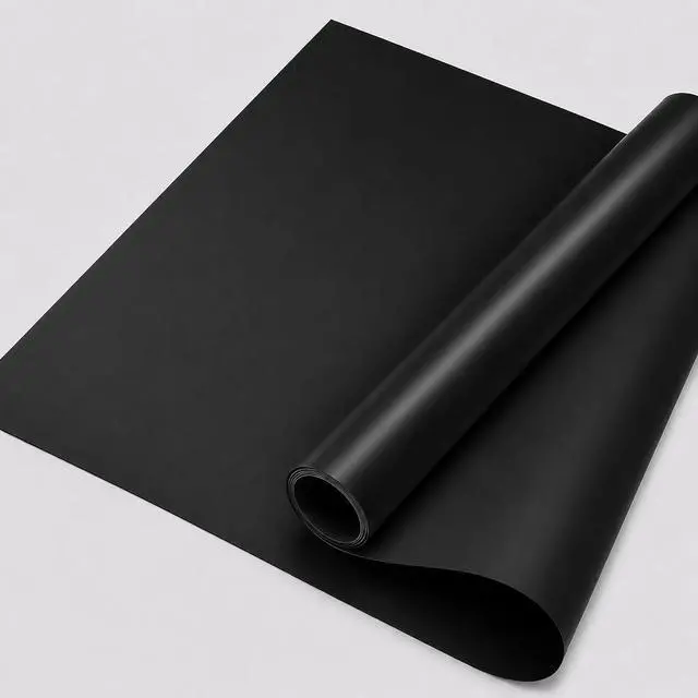 Main image of ProStep by FlooringInc Reversible Marley Dance Floor Roll, Portable Roll Out Vinyl Dance Flooring for Ballet, Jazz, Modern, Home Studio Practice, 1.2mm Thick, 5.25' x 15' (78.75 sq ft), Black/Black