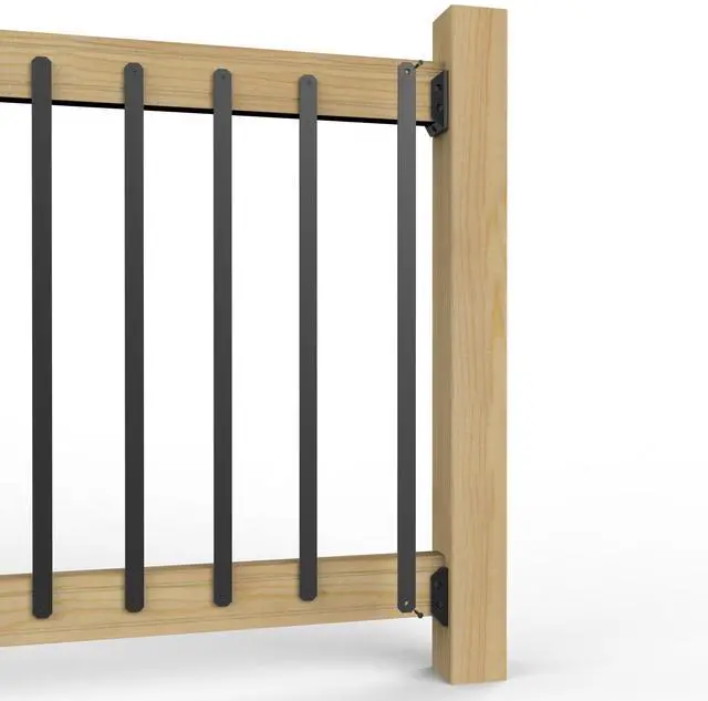 Alt view image 3 of 6 - Deckorators 29-1/2 in. Black Aluminum Traditional Baluster (75-Pack)