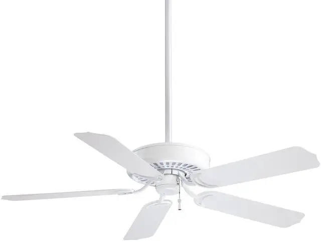 Main image of F571-WH Sundance 52" 5-Blade Ceiling Fan in White Finish with White All Weather Blades