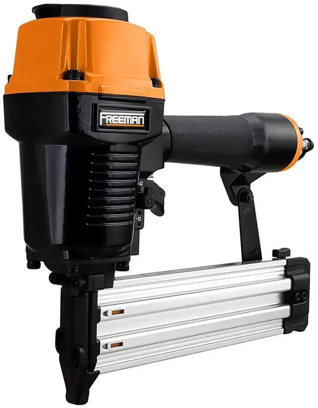 Main image of PCTN64 Pneumatic 14-Gauge Concrete T Nailer, 5/8"2-1/2" Nails, Heavy Duty Concrete & Steel Nail Gun for Plywood, Decking, Furring, Fencing, Subflooring, Siding, and Soffits