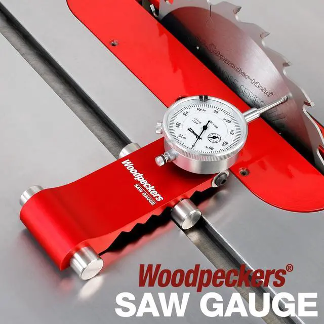 Alt view image 2 of 5 - Table Saw Gauge and Alignment Tool, Auto-Adjusts to Miter Slot, Includes Dial Indicator & Fitted Storage Case - SG-WP
