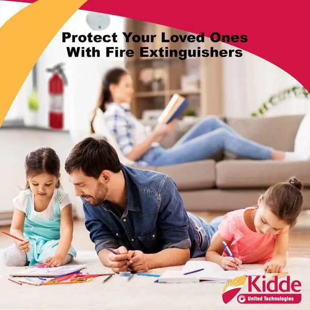 Alt view image 5 of 6 - FA110 Multipurpose Fire Extinguishers 8 Pack - Red, (Rating 1-A:10-B:C) Includes Wholesalehome Cleaning Cloth