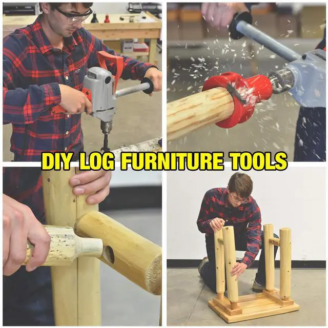 Alt view image 4 of 4 - Tenon Cutter for Log Furniture, 2" Diameter, Pro Series Machined from a Solid Aluminum Billet, 1/2" Shank, Dual Blades Create a Radius Shoulder Profile, DIY Made in USA