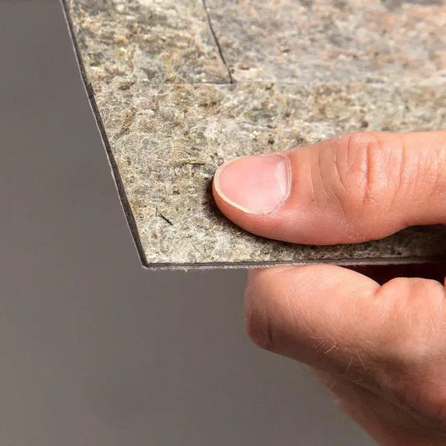 Alt view image 6 of 6 - Peel and Stick Stone Overlay Kitchen Backsplash - Tarnished Quartz (Approx. 15 sq ft Kit) - Easy DIY Tile Backsplash