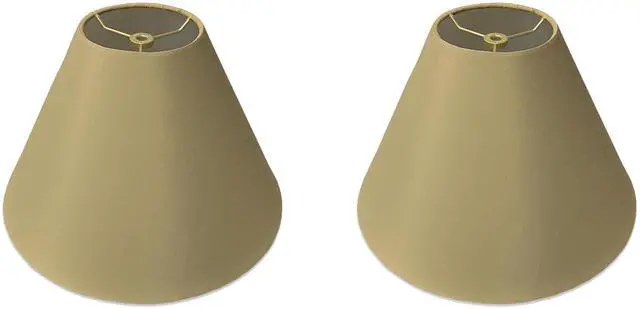 Main image of Coolie Empire Hardback Lamp Shade, HB607-18AGL-2, Antique Gold, 6 x 18 x 11.5, 2 Pack