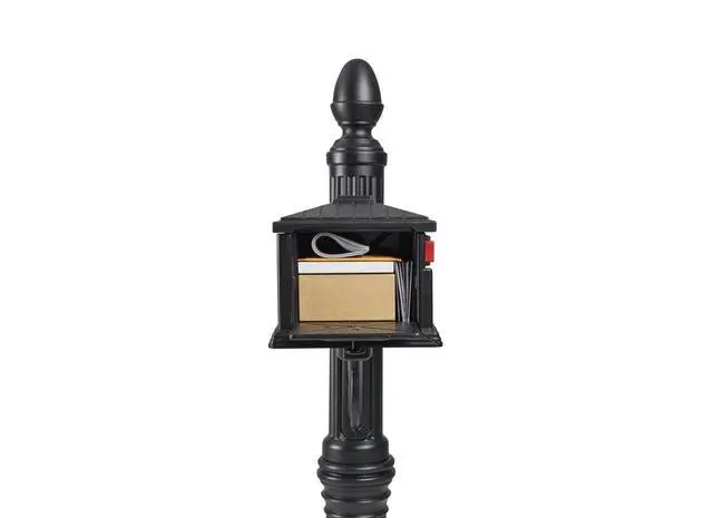 Alt view image 2 of 4 - Stratford Plastic Mailbox and Post Combo