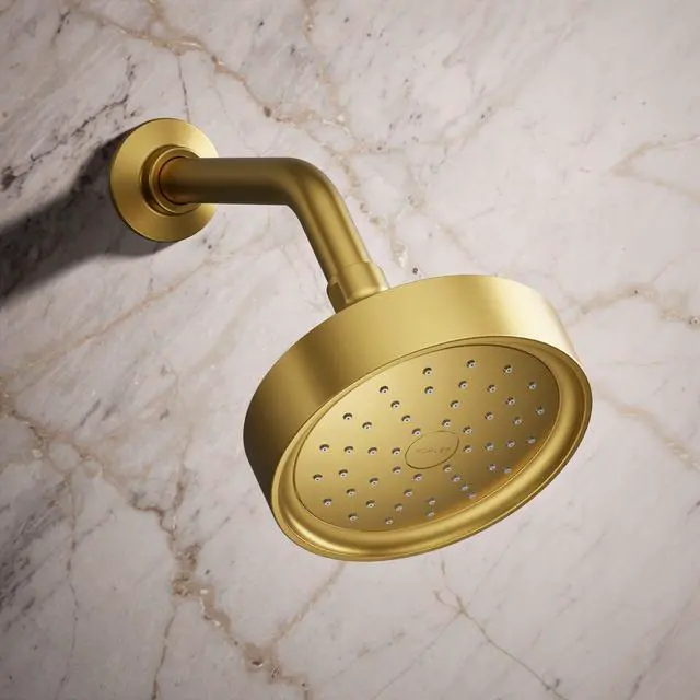Alt view image 2 of 6 - 965-AK-2MB Purist® Single-function showerhead, 2.5 gpm, Vibrant Brushed Moderne Brass