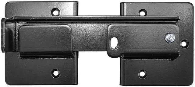 Main image of Double Gate Flip Sentry Gate Latch-Flip Latch. Padlocked for Added Security Powder Coated Black & Has Hardware - CASE Qty 6
