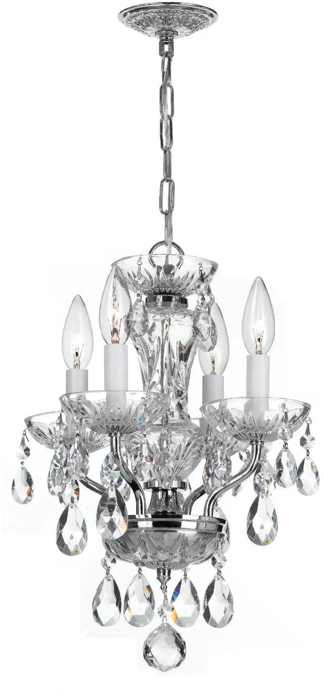 Main image of Welton 11'' Hand Cut Crystal Polished Chrome Chandelier