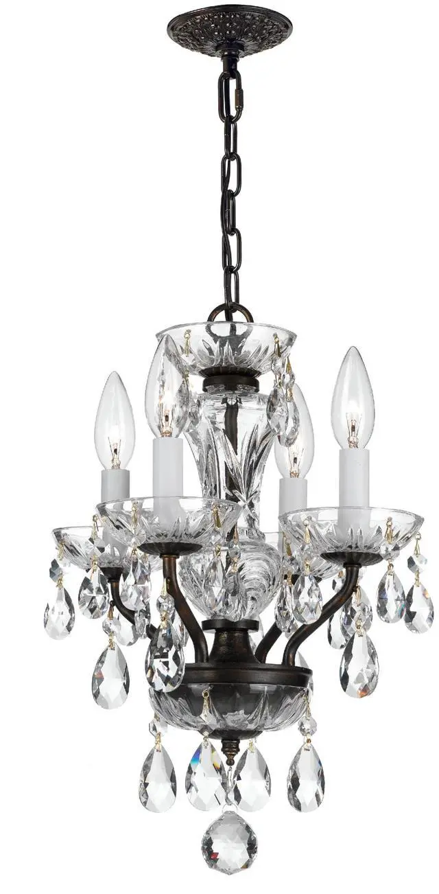Main image of Welton 11'' Hand Cut Crystal English Bronze Chandelier