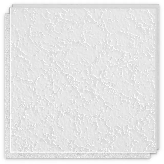 Main image of Ceiling Tiles; 1x1 Ceiling Tiles - 40 pc White; Acoustic Ceilings for Suspended Grid; Grenoble 258