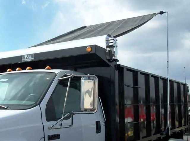 Alt view image 4 of 5 - Wind Deflector for Dump Truck Tarp Systems with Mounting Hardware (103" Wide)
