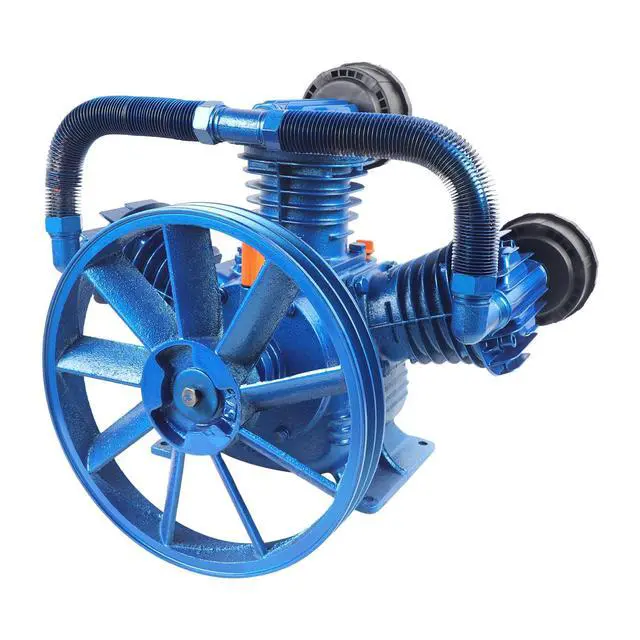 Alt view image 4 of 6 - Air Compressor Pump Head 175PSI 10HP Twin Cylinder Air Compressor Pump Head 7.5KW Double Stage Universal Low Energy Consumption Air Compressor Head Faster Inflation & Low Noise 20.5 * 17.1in