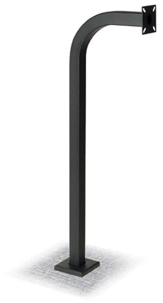 Main image of GNC-1 / ACP00906WP Keypad Gooseneck Pedestal Post - Curb Pad Mount - Heavy Duty Steel - Black