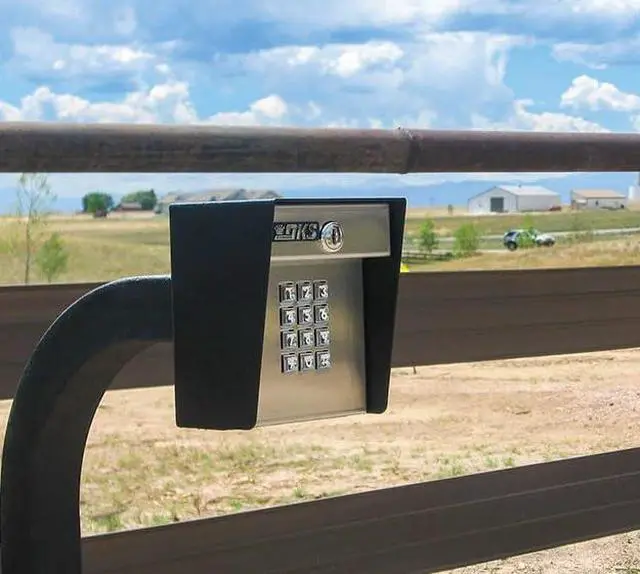 Alt view image 6 of 6 - GNC-1 / ACP00906WP Keypad Gooseneck Pedestal Post - Curb Pad Mount - Heavy Duty Steel - Black