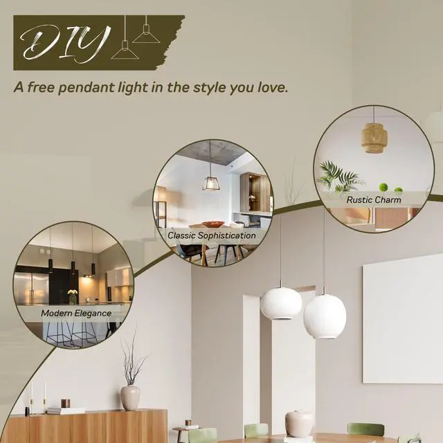 Alt view image 4 of 6 - 287COXLVN FreeJack Pendant Socket, Chrome Nickel, Low Voltage, 50W Lamp Max with 12V System, Includes 6' Field-Cuttable Wire (3 Pack)