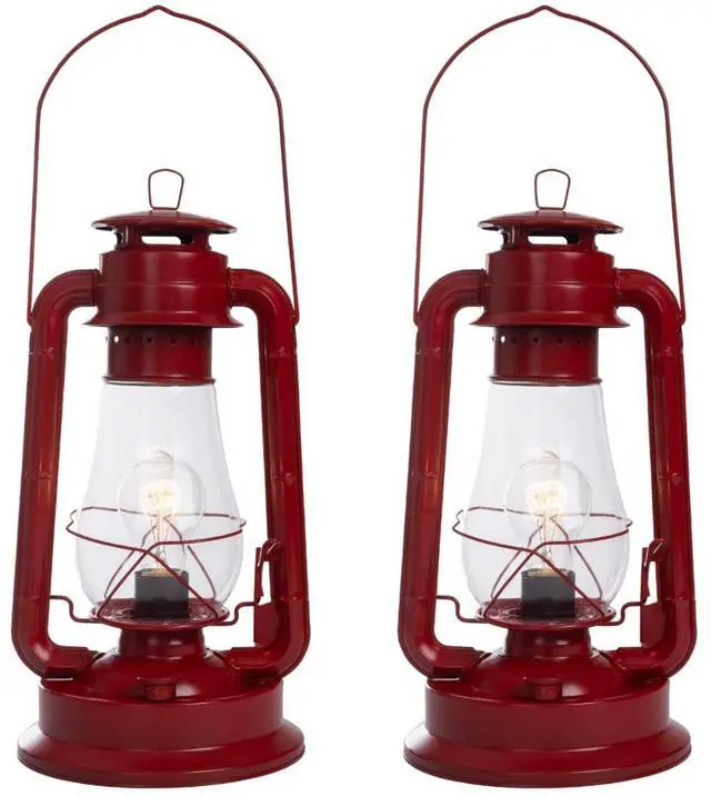 Main image of Dimmable Electric Rustic Lantern Table Lamp