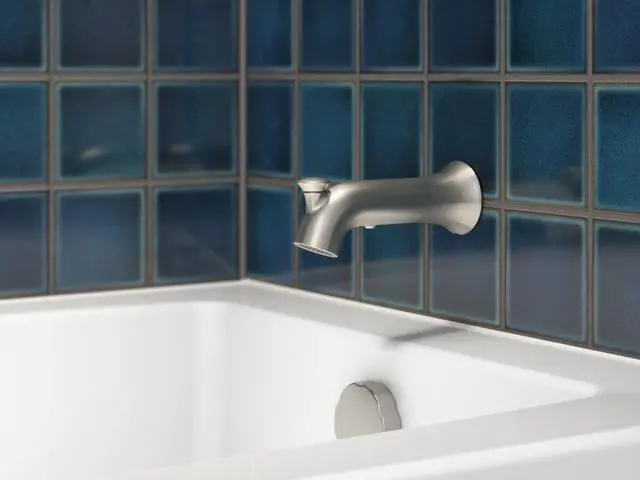 Alt view image 4 of 4 - TS27391-4G-BN Simplice Rite-Temp Bath and Shower Trim Set with Single-Function Showerhead 1.75 GPM, Diverter Bath Spout, Wall-Mount Shower Head and Bath Faucet, Vibrant Brushed Nickel
