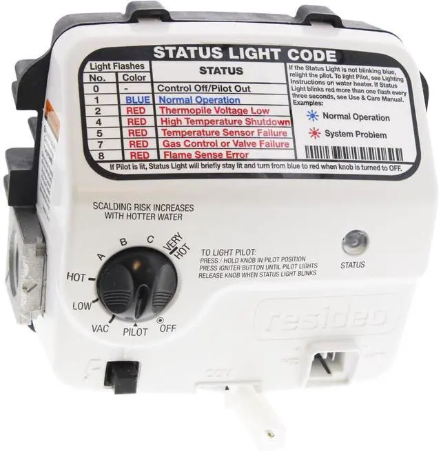 Main image of SP20832E - OEM Upgraded Water Heater Natural Gas Valve Fits Rheem