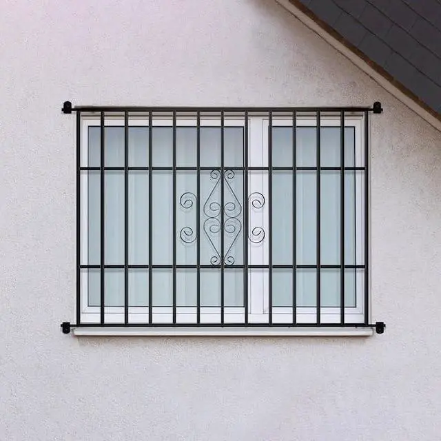 Main image of 48-in x 36-in Black Magnum Heavy-Duty Window Bars Safety Guards for Childen, Outdoor Prevent Burglary Window Security Bars