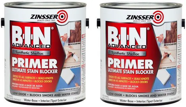 Main image of 270976-2PK B-I-N Advanced Synthetic Shellac Primer and Sealer, Gallon, White, 2 Pack