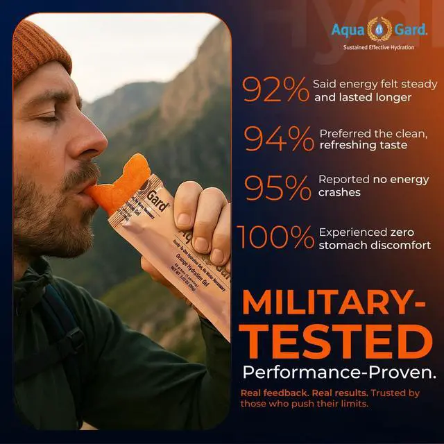 Alt view image 3 of 6 - Aqua-Gard Emergency Water Gel - Survival Water Pouches for Disaster Relief | 200% More Effective Hydration | Emergency Water Pouches for Water Emergency Kit Supply for Extreme Conditions (25 Pack)
