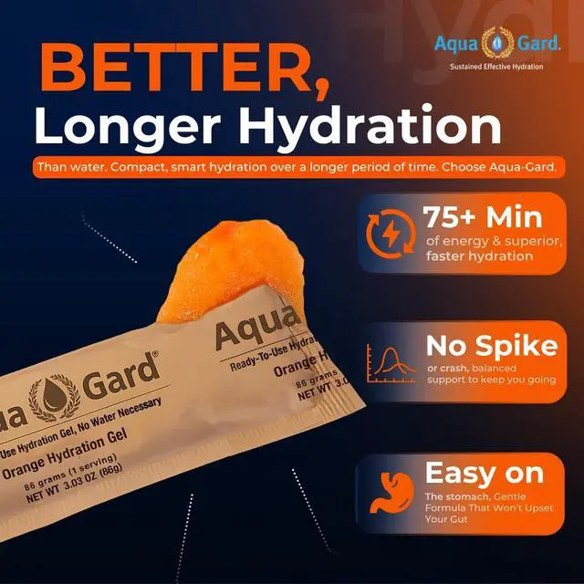 Alt view image 4 of 6 - Aqua-Gard Emergency Water Gel - Survival Water Pouches for Disaster Relief | 200% More Effective Hydration | Emergency Water Pouches for Water Emergency Kit Supply for Extreme Conditions (25 Pack)