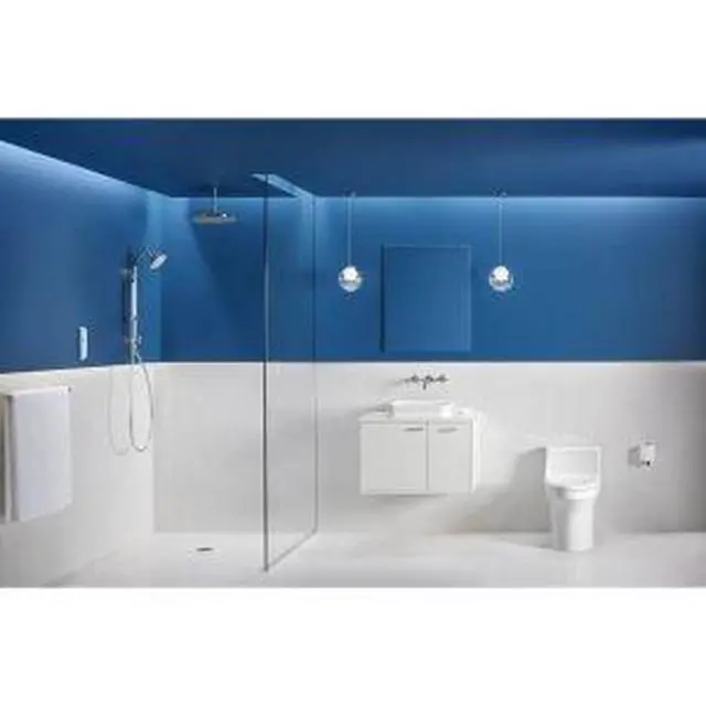 Alt view image 3 of 4 - K-7392-AF 12" Straight Ceiling-Mount Shower Arm & Flange French Gold