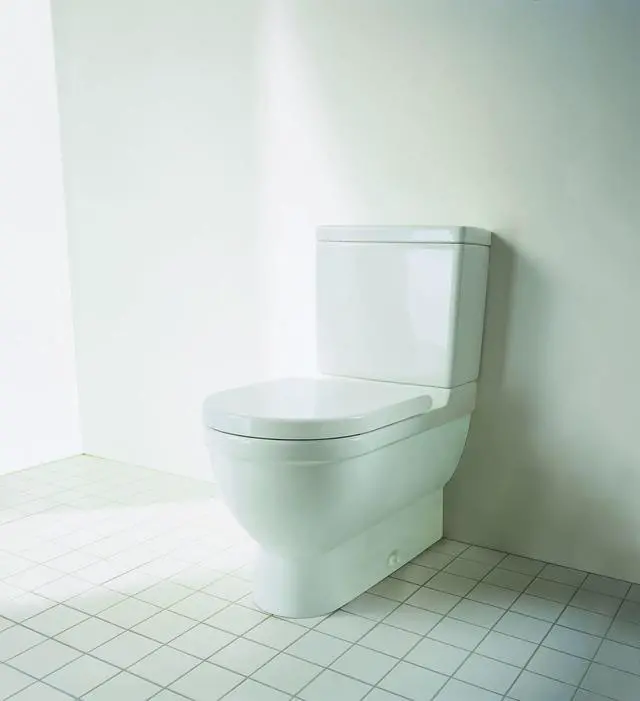 Alt view image 2 of 6 - Starck 3 Toilet seat, White High Gloss, Soft-closing, Stainless Steel Hinges