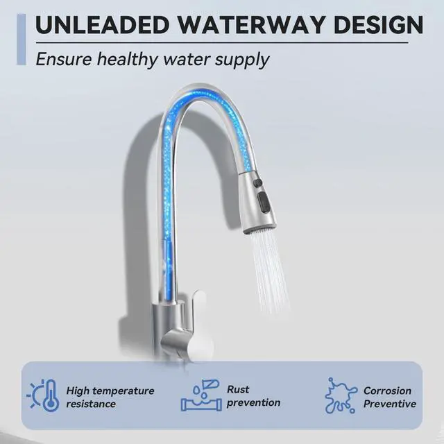 Alt view image 4 of 6 - Stainless Steel Utility Sink, 28"Freestanding Sink with Retractable Cold and Hot Water Faucet,Hoses and Drain Kit for Kitchens, Bathrooms, Garage, Laundry Room,Pet Cleaning