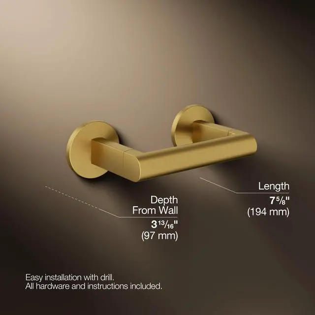 Alt view image 4 of 6 - 78382-2MB Components Pivoting toilet paper holder