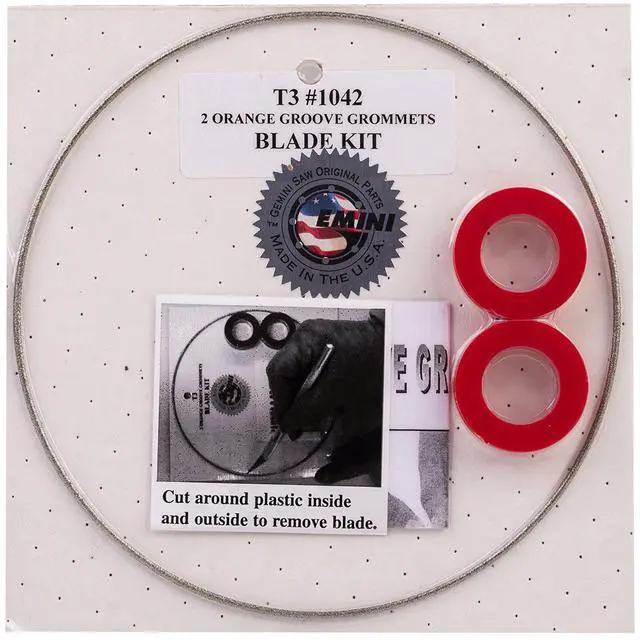 Main image of Gemini Standard Diamond Blade Kit 2 Orange Groove Grommets for Taurus 3 and Apollo