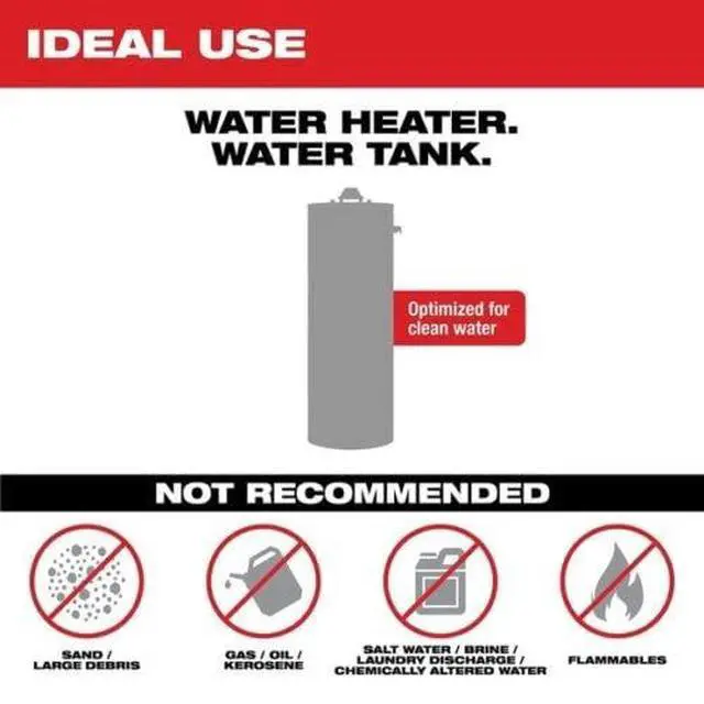 Alt view image 3 of 6 - Milwaukee M18 Red Compact Stainless Steel 8 GPM 18V Corded Electric Portable Power Water Pump