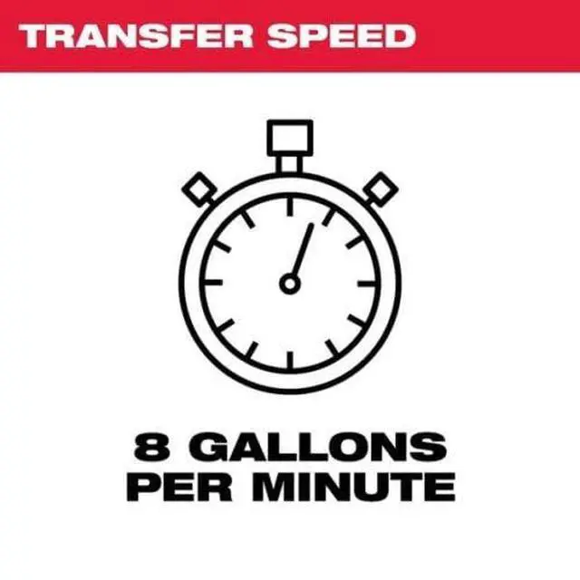 Alt view image 4 of 6 - Milwaukee M18 Red Compact Stainless Steel 8 GPM 18V Corded Electric Portable Power Water Pump