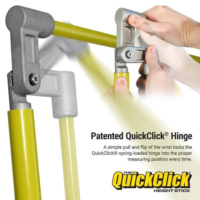 Alt view image 3 of 6 - The Original QuickClick Height Stick Measures Up to 15 Feet Measure Your Load Before You Hit The Road