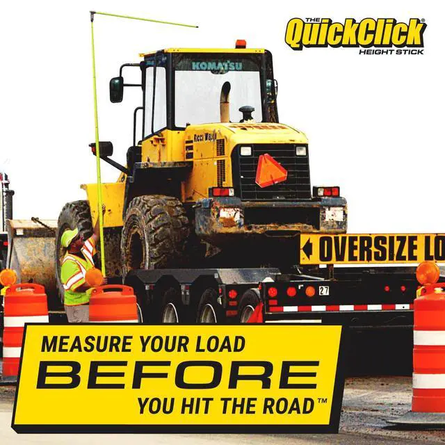 Alt view image 4 of 6 - The Original QuickClick Height Stick Measures Up to 15 Feet Measure Your Load Before You Hit The Road