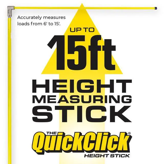 Alt view image 5 of 6 - The Original QuickClick Height Stick Measures Up to 15 Feet Measure Your Load Before You Hit The Road