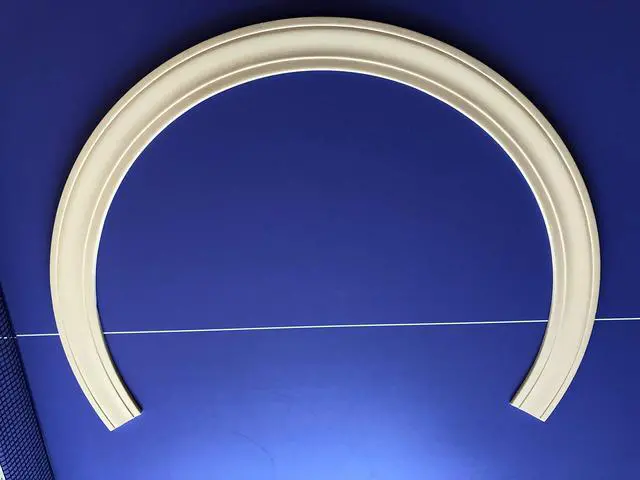Alt view image 5 of 6 - #444: Flexible Casing Molding: 11/16" Thick x 3.25" Wide - PRE Curved to fit Half Round Windows 67" to 84" Diameter