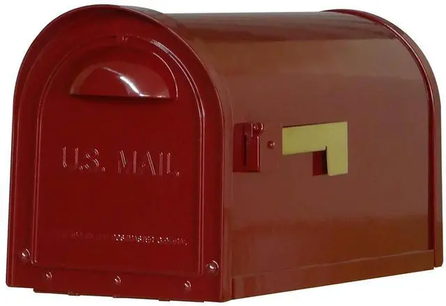 Main image of Special Lite Modern Dylan Curbside Mailbox - Wine Aluminum Mailbox for Post Mount - SCD-1008-WIN